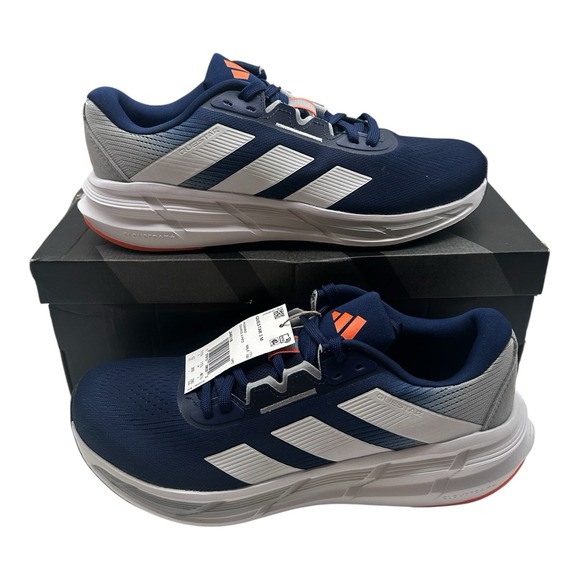 Adidas Questar 3 Running Shoes Men Sz 12 Navy Dark Blue Sneakers Athletic JI4618